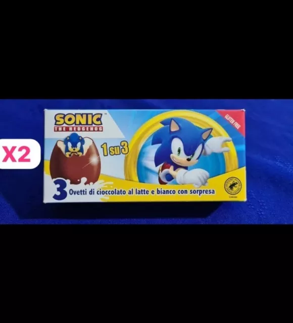 Sonic 6 Ovetti di cioccolato al latte con sorpresa SONIC 2 confezioni
