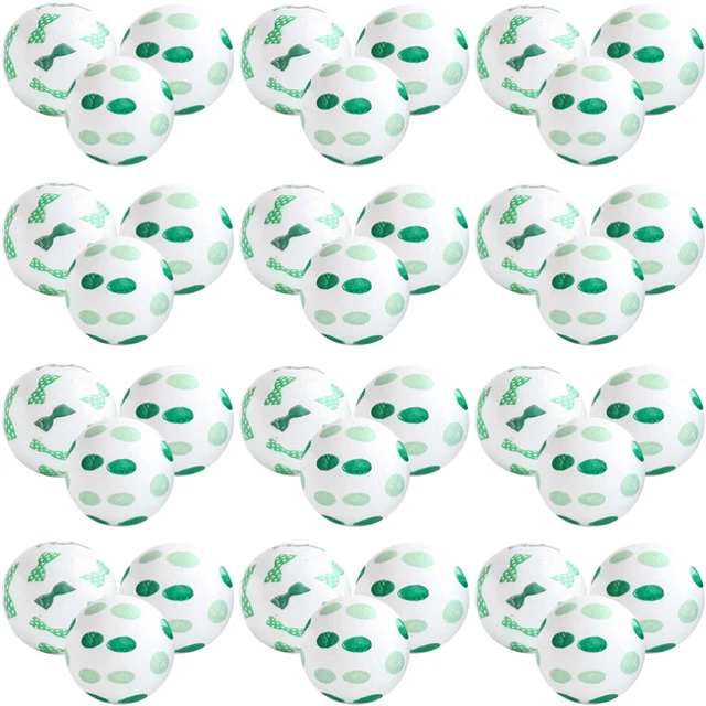Decorated Garland Irish Craft Beads Irish Festival Wooden Beads Wreath