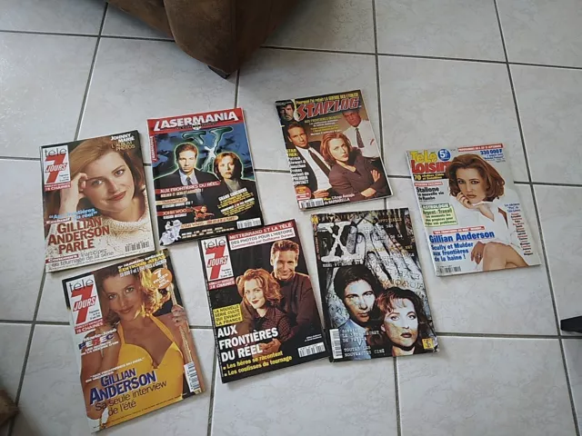 Lot 7 Revues Special  X-Files Gillian Anderson  Magazine -Tele 7 Jours 1996