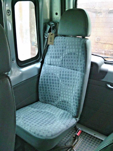 UK Custom Covers Ford Transit Mk7 Front Seat Covers – Tailored Black 600 Denier (2007-2013)