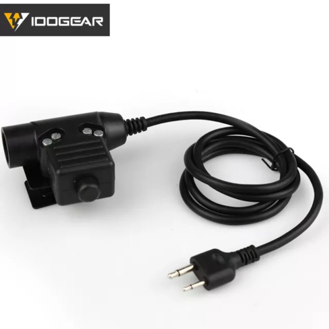 Adaptateur casque IDOGEAR U94 PTT pour Icom/Kenwood/Midland/Motorola Talkabout