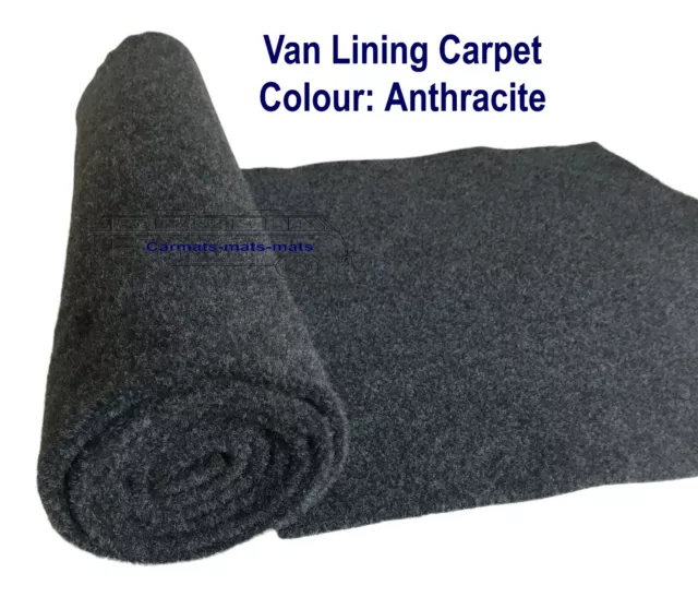 Camper Van Lining Carpet- Anthracite 4 Way Stretch VW T6 5 Caddy transit Trimfix