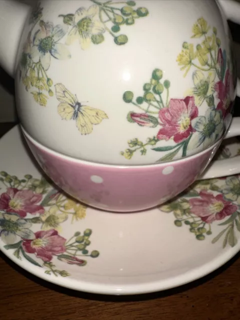 M&S Tea for One Teapot Cup Set The Country Diary of an Edwardian Lady Pristine 2