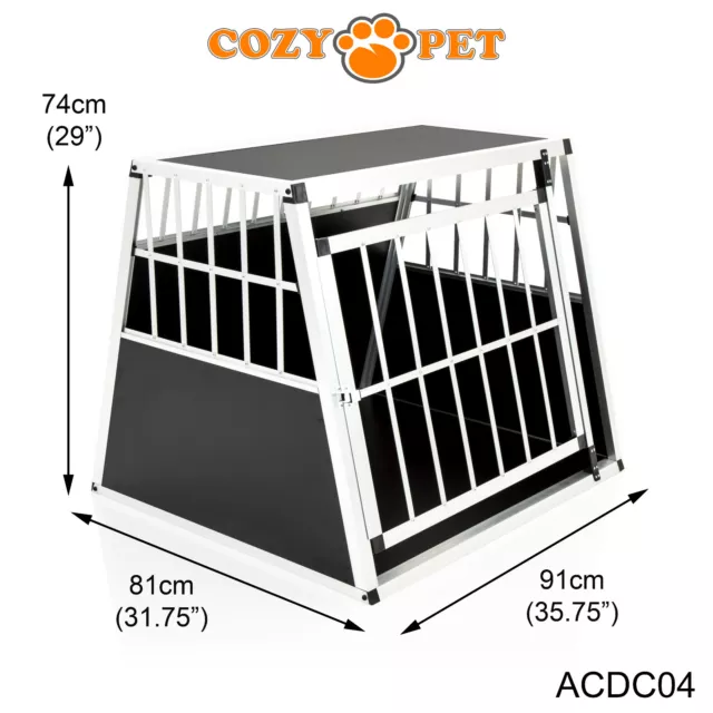 Car Dog Cage Aluminium Cozy Pet Travel Crate Puppy Pet Carrier Transport ACDC