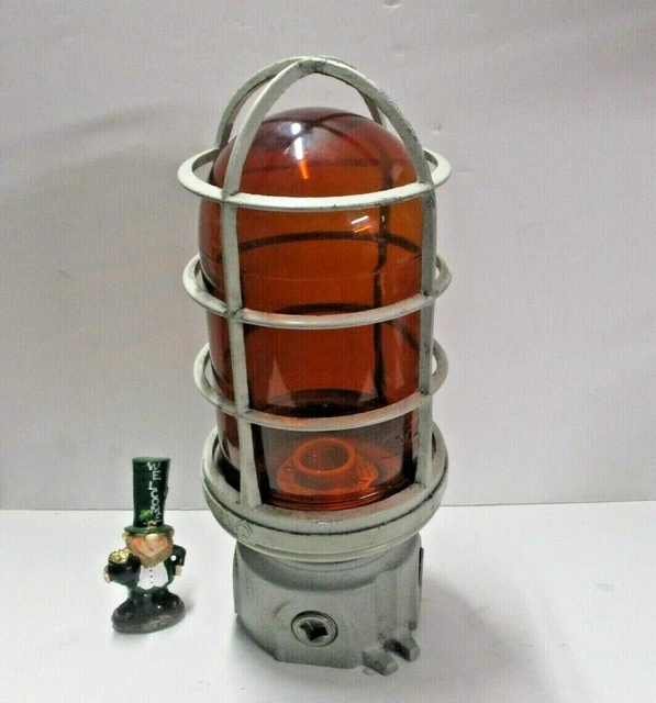 VGU-2 FORM 200   Explosion Proof Light Cover w/ Appleton GR AMBER GLASS