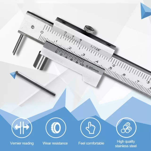 Ruler Parallel scribe caliper 0-200mm Marking Vernier Caliper Measuring Tool