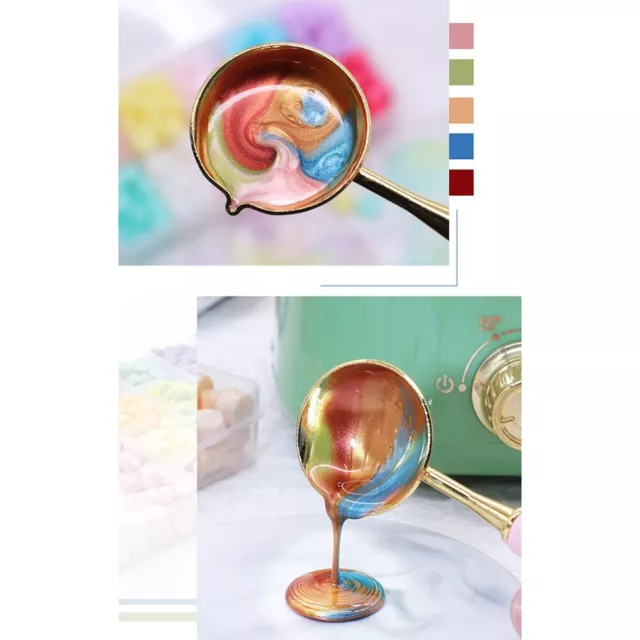 Customizable Wax Seal Kit with 387 Colorful Wax Beads and Warmer Spoon