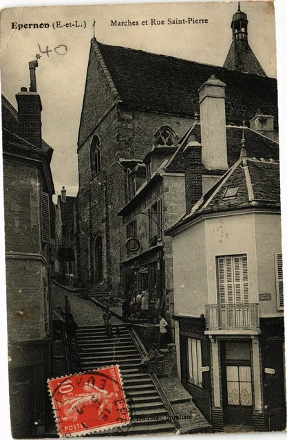 CPA EPERNON-Marches et Rue St-PIERRE (184369)
