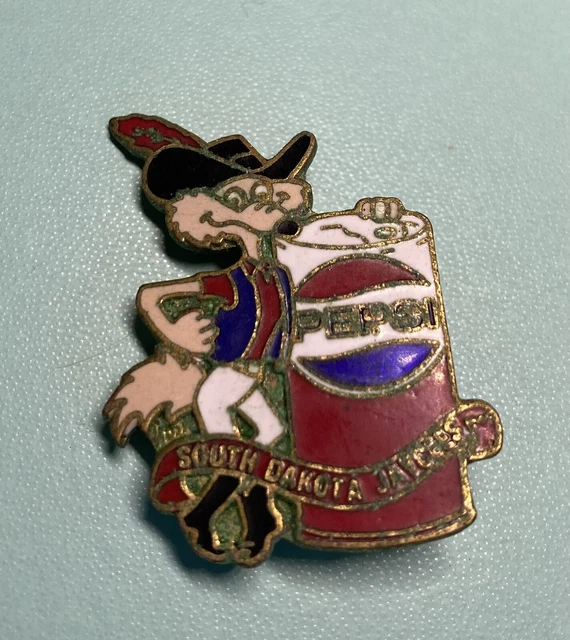 Vintage Enamel Jaycees South Dakota Pepsi Cola Hat Lapel Pin