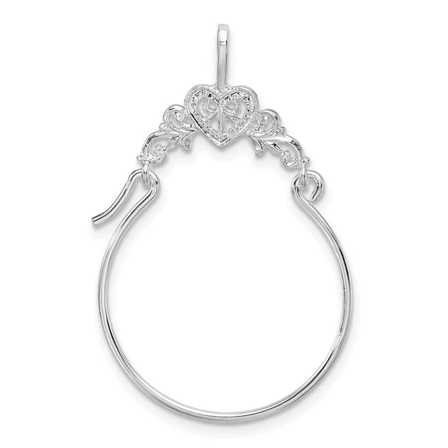 Sterling silver best sale pendant holder