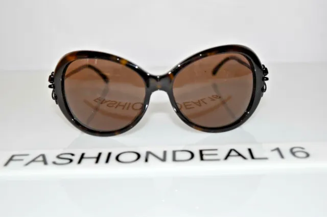 CHANEL BOW TORTOISE Brown Used 5178 C.714/3G 58-15-130 Sunglasses