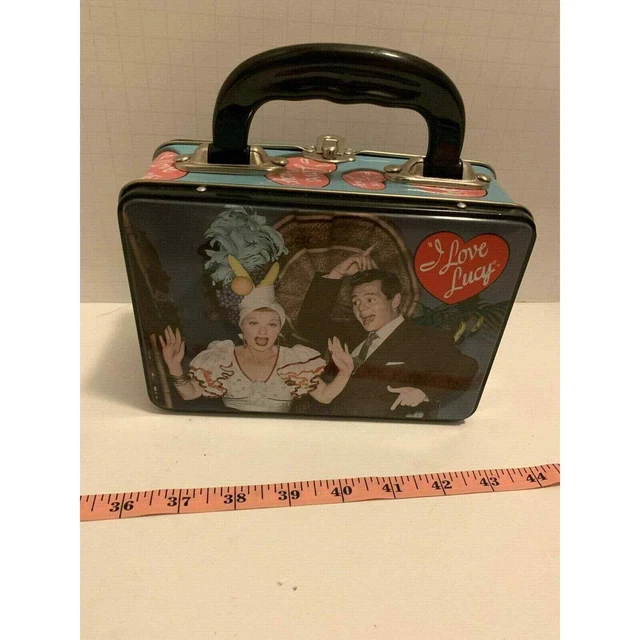 I Love Lucy Collectible Tin Tote Lunch Box 7in Driving to California Be a Pal
