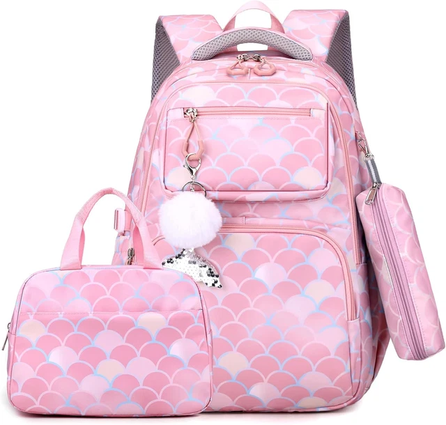 Set Zaini Bambine 4 Pezzi — Zaino, Sacca Sport, Portapranzo E Borraccia Con Motivo Stitch Disney