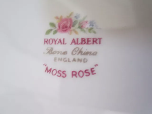 Royal Albert Moss Rose Demi-Tasse Cup & Saucer Bone China Made in England 2