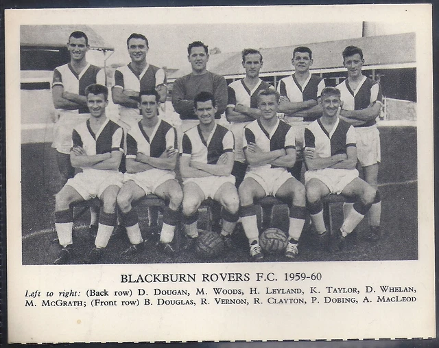 Fleetway-Football Teams 1959/60- Blackburn Rovers Fc