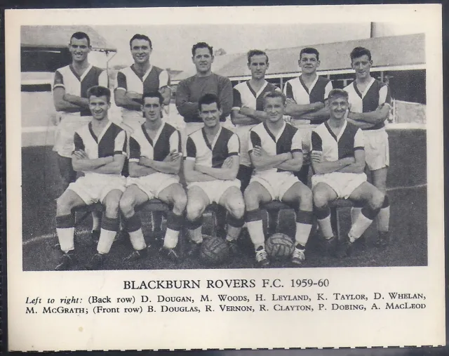 Fleetway-Fussballteams 1959/60- Blackburn Rovers Fc
