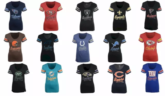 New NFL Womens Off Campus Scoop 47 Brand T-Shirt