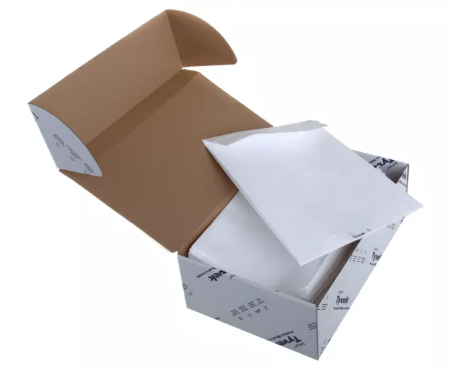 Tyvek B4A 330 x 250 x 38mm Gusset Envelope - White (Pack of 100) B4 (250 x 353 x