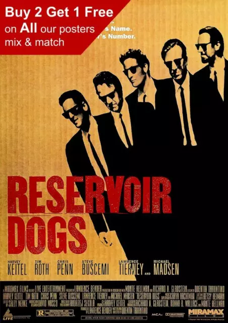 Reservoir Dogs 1992 Movie Poster A5 A4 A3 A2 A1