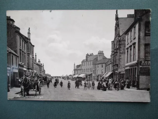 Largs,  Main Street, P/M 1913, Shops, People, Horse Traffic, R/P