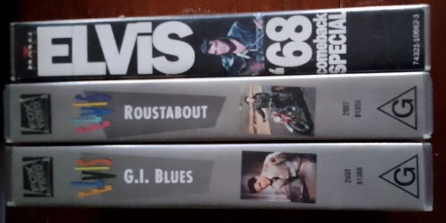 elvis-presley-vhs-x3-gi-blues-roustabout-68-comeback-special-pal-videos