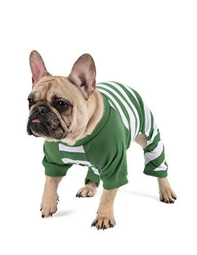 Leveret Dog Pajamas Matching Christmas Pjs for Dogs, Green/White, Size XX-Large