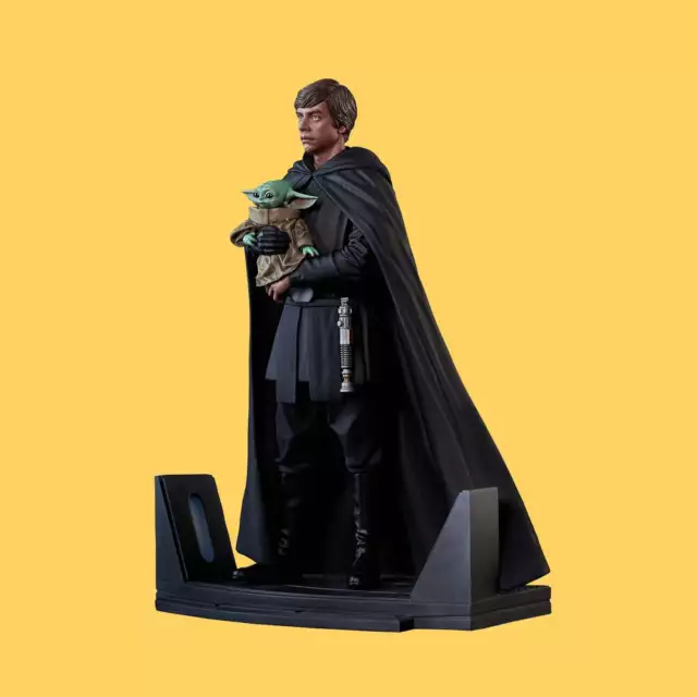 Statua di Luke Skywalker & Grogu gigante gentile Star Wars: The Mandalorian (Limitata