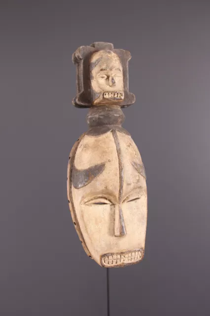 Masque Igbo AFRICAN ART AFRICAIN ANCIEN TRIBAL PREMIER PRIMITIF no reserv