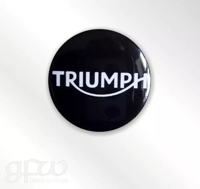 Triumph Motorcycle - Small Button Badge - 25mm diam