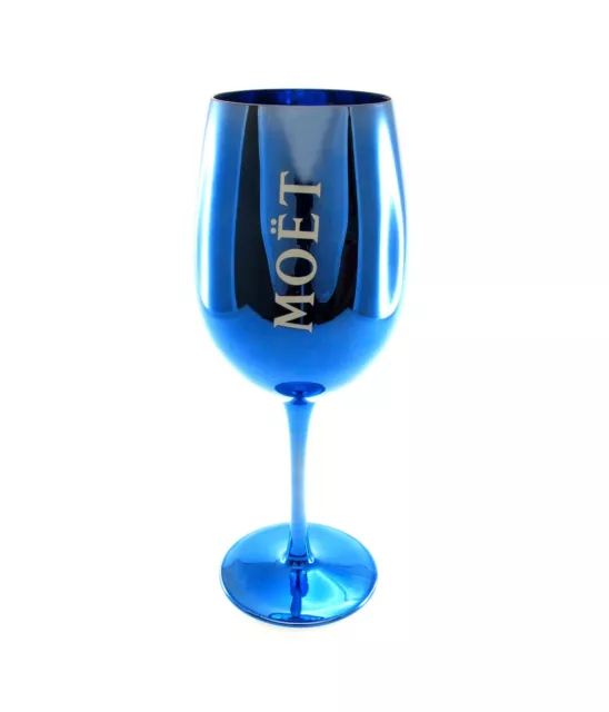 Moet Chandon Imperial Navy Blue Champagne Glass Goblet Flute Brand New