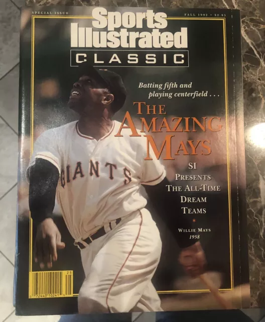 Fall 1992 Sports Illustrated Willie Mays SF Giants No Label Mint Newsstand