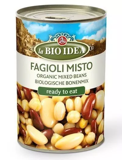 (6,63 EUR/kg) la BIO IDEA fagioli misti 6x400g in scatola, fagioli BIO