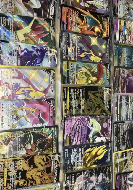 Pokemon Card Lot 100 Official TCG Cards Ultra Rare Included EX GX V MEGA + HOLOS