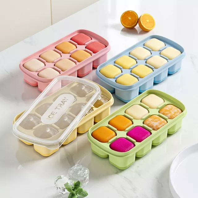 Silicone Ice-making Box Eight Grids Frozen Mold Quality Ice Mold  Kitchen