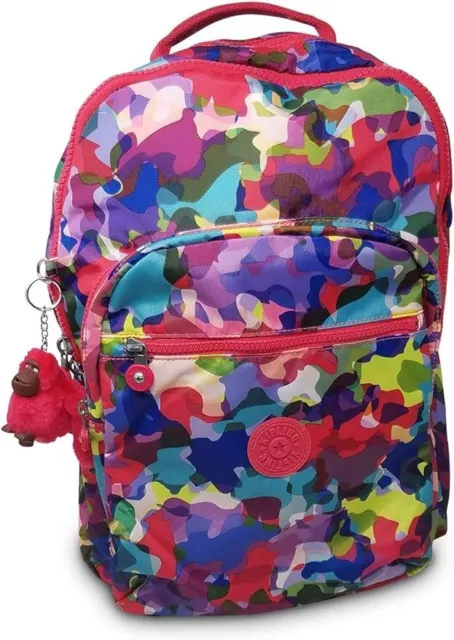NWT Kipling Seoul Large Backpack Artful Blend 15” Laptop Bin447 New Colorful