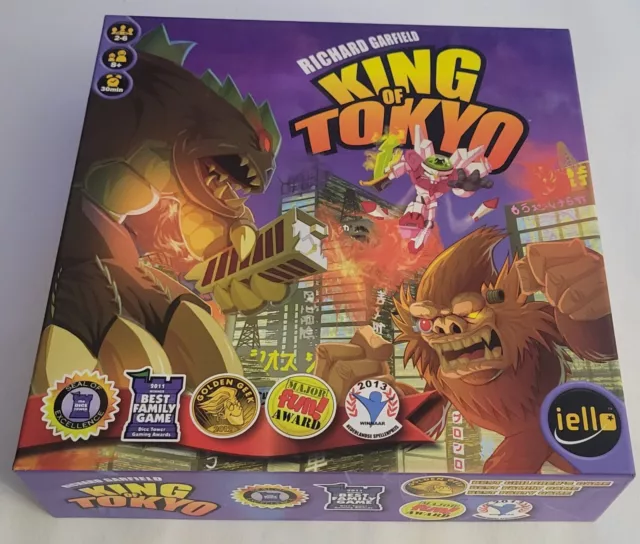 Iello- King of Tokyo Richard Garfield Board Game 2014 w/ Power Up! And Halloween