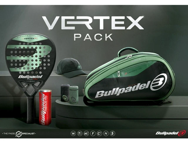 Bullpadel Pack Vertex 6 7/12ft Kit Racket+Bag+Accessories Padel Racket
