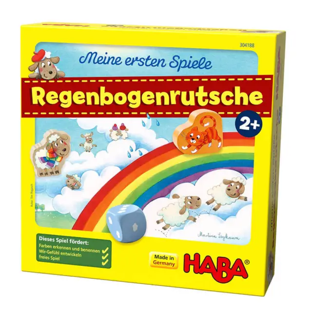 Haba Juegos Mi Muy Primero Juegos Arcoiris Slide Niños Cooperative Nube Juego