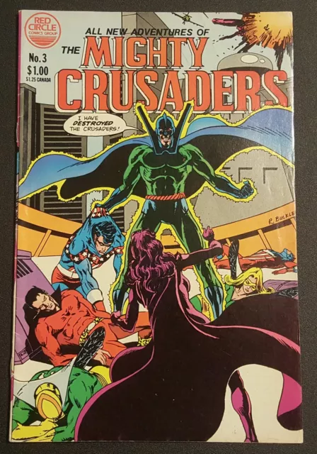 Mighty Crusaders 3 Archie Red Circle 1983 Buckler All New Adventures Vf+ Vol 1