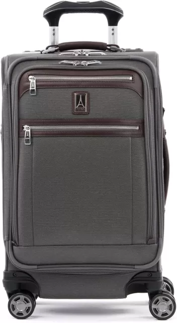 Travelpro Platinum Elite Softside Expandable Spinner Suitcase Carry-On 21" Grey