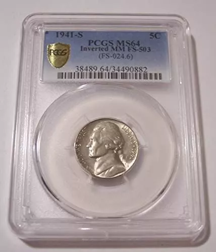 1941 S Jefferson Nickel Inverted MM Variety FS-503 MS64 PCGS