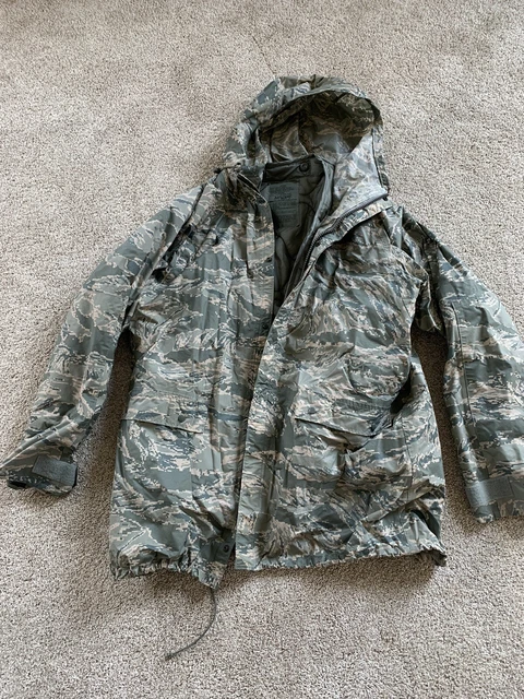 Military Rainsuit Parka Cold Weather Liner Waterproof Jacket Green Camo Medium