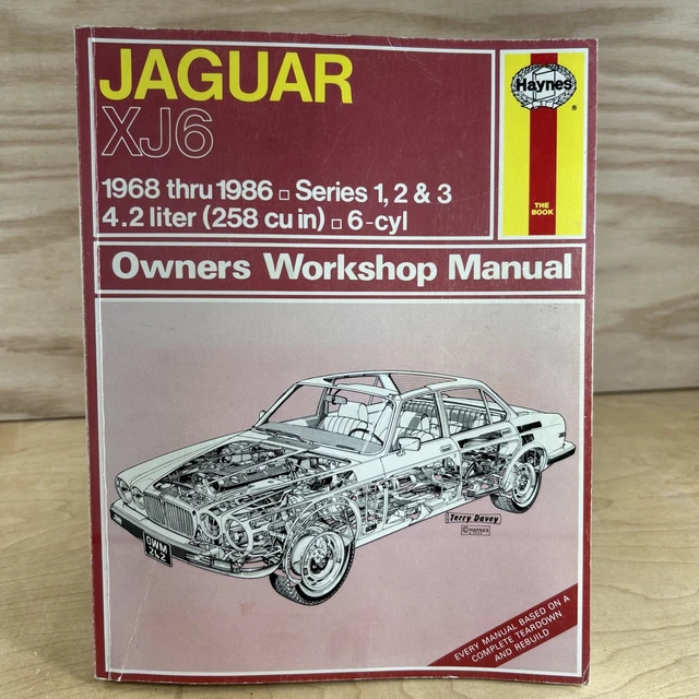JAGUAR XJ6 SERIES 1, 2 & 3 4.2L 1968-86 Haynes Automotive Repair