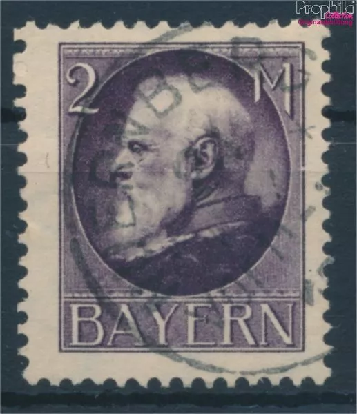 Briefmarken Bayern 1916 Mi 105II A gestempelt (10158936