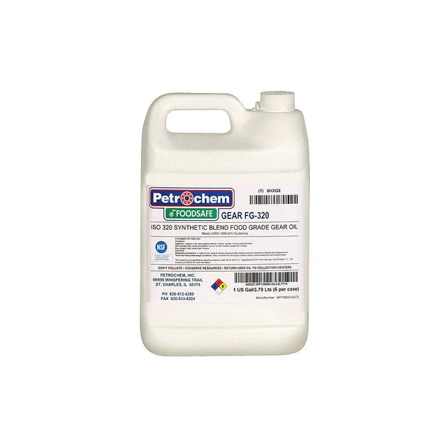PETROCHEM FOODSAFE GEAR FG-320-001 Food Grade SemiSyn Gear Oil ISO 320