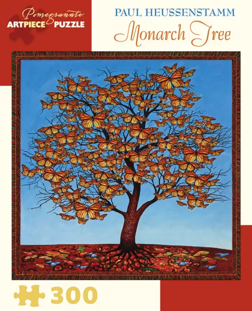 Pomegranate Monarch Tree 300 Piece Jigsaw Puzzle By Paul Heussenstamm