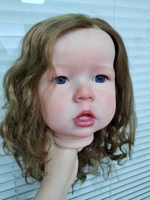 Kit bambola bambino rinato dipinto artista 28 pollici capelli radicati