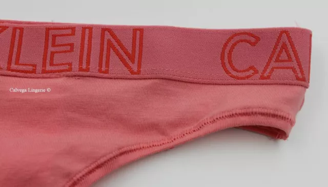 Neuf avec étiquettes logo en coton Calvin Klein QD3636 « Ultimate », rose (671), S 2