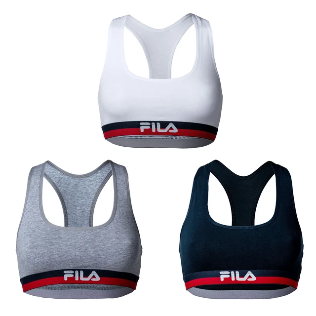 FILA Damen Bustier Vorteilspack Bra Sport-BH Racerback Stretch XS-XL