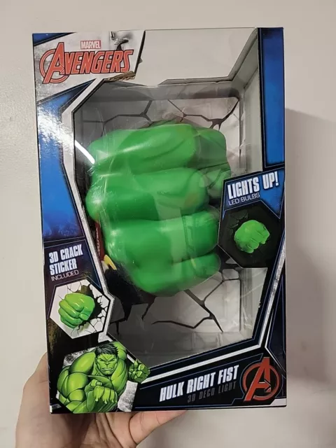 3D Light FX Marvel Avengers HULK FIST | 3D Deco Light Decal Instructions LED